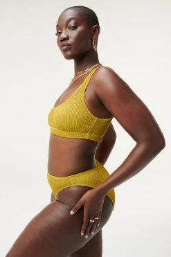 GA-SALE Bikini Tops ALWAYS FITS SCOOP TOP | DIRTY OLIVE001