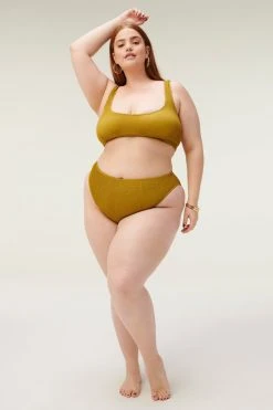 GA-SALE Bikini Tops ALWAYS FITS SCOOP TOP | DIRTY OLIVE001