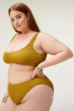 GA-SALE Bikini Tops ALWAYS FITS SCOOP TOP | DIRTY OLIVE001
