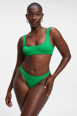 GOOD AMERICAN ALWAYS FITS SCOOP TOP | SUMMER GREEN002 Bikini Tops