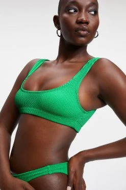 GOOD AMERICAN ALWAYS FITS SCOOP TOP | SUMMER GREEN002 Bikini Tops