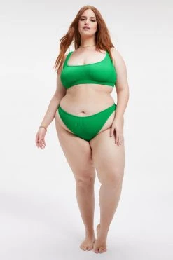 GOOD AMERICAN ALWAYS FITS SCOOP TOP | SUMMER GREEN002 Bikini Tops