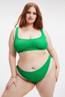 GOOD AMERICAN ALWAYS FITS SCOOP TOP | SUMMER GREEN002 Bikini Tops
