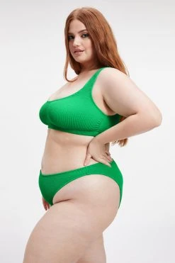 GOOD AMERICAN ALWAYS FITS SCOOP TOP | SUMMER GREEN002 Bikini Tops