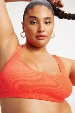 Best Pirce ๐ฅ GOOD AMERICAN Bikini Tops ALWAYS FITS SCOOP TOP | HOT CORAL001 ๐ 20 GOOD AMERICAN Bikini Tops ALWAYS FITS SCOOP TOP | HOT CORAL001