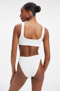 GOOD AMERICAN ALWAYS FITS SCOOP TOP | IVORY001