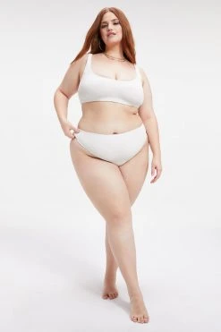 GOOD AMERICAN ALWAYS FITS SCOOP TOP | IVORY001