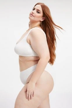 GOOD AMERICAN ALWAYS FITS SCOOP TOP | IVORY001