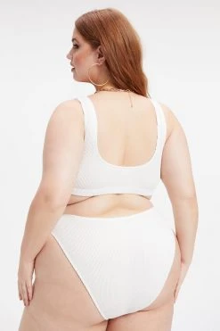 GOOD AMERICAN ALWAYS FITS SCOOP TOP | IVORY001