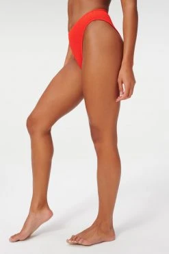 GOOD AMERICAN Bikini Bottoms ALWAYS FITS GOOD WAIST CHEEKY | BRIGHT POPPY002