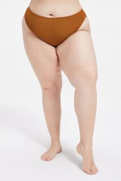 GOOD AMERICAN ALWAYS FITS GOOD WAIST CHEEKY | BRONZE BROWN001