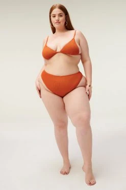 GA-SALE Bikini Bottoms ALWAYS FITS GOOD WAIST CHEEKY | CINNAMON001