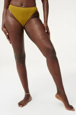 GA-SALE Bikini Bottoms ALWAYS FITS GOOD WAIST CHEEKY | DIRTY OLIVE001