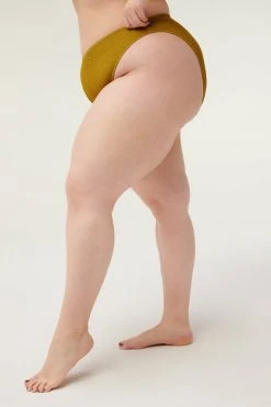 GA-SALE Bikini Bottoms ALWAYS FITS GOOD WAIST CHEEKY | DIRTY OLIVE001