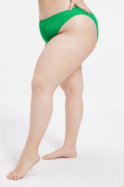 GOOD AMERICAN Bikini Bottoms ALWAYS FITS GOOD WAIST CHEEKY | SUMMER GREEN002