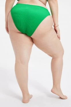 GOOD AMERICAN Bikini Bottoms ALWAYS FITS GOOD WAIST CHEEKY | SUMMER GREEN002