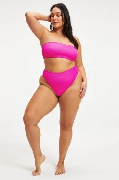 GOOD AMERICAN ALWAYS FITS GOOD WAIST CHEEKY | HAWAIIAN PINK001
