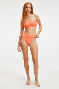 GOOD AMERICAN ALWAYS FITS GOOD WAIST CHEEKY | ORANGE CREAM001