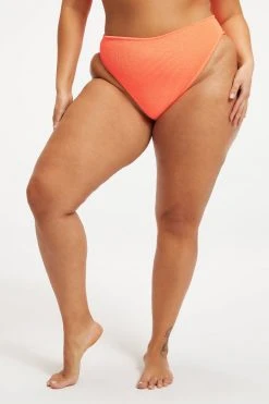 GOOD AMERICAN ALWAYS FITS GOOD WAIST CHEEKY | ORANGE CREAM001