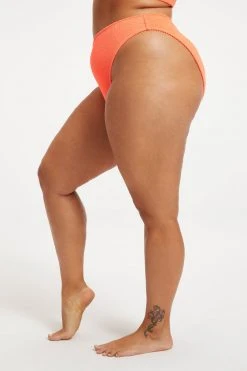 GOOD AMERICAN ALWAYS FITS GOOD WAIST CHEEKY | ORANGE CREAM001