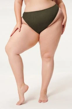 GOOD AMERICAN Bikini Bottoms ALWAYS FITS GOOD WAIST CHEEKY | STORMY001