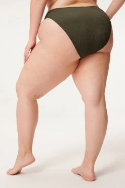 GOOD AMERICAN Bikini Bottoms ALWAYS FITS GOOD WAIST CHEEKY | STORMY001