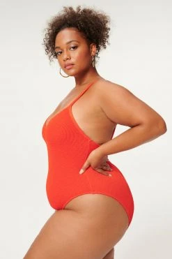 GOOD AMERICAN ALWAYS FITS ONE-PIECE | BRIGHT POPPY002