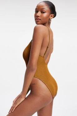 GOOD AMERICAN One-Pieces ALWAYS FITS ONE-PIECE | BRONZE BROWN001