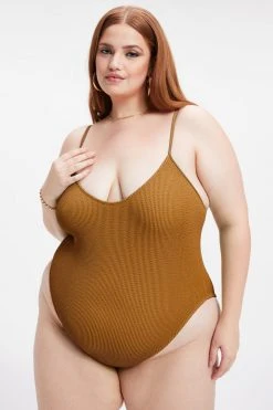 GOOD AMERICAN One-Pieces ALWAYS FITS ONE-PIECE | BRONZE BROWN001