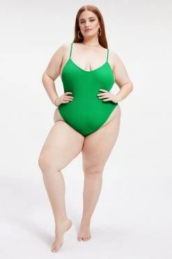 GOOD AMERICAN ALWAYS FITS ONE-PIECE | SUMMER GREEN002