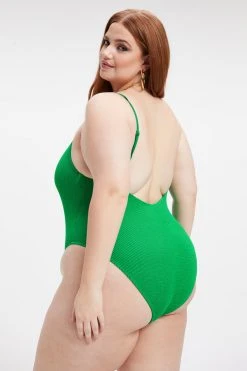 GOOD AMERICAN ALWAYS FITS ONE-PIECE | SUMMER GREEN002
