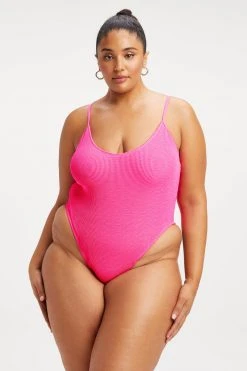 GOOD AMERICAN ALWAYS FITS ONE-PIECE | HOT PINK002