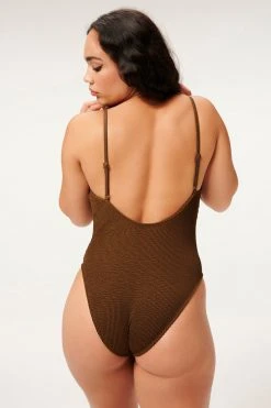 GOOD AMERICAN ALWAYS FITS ONE-PIECE | MOCHA001 One-Pieces