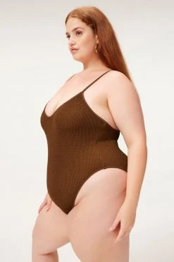 GOOD AMERICAN ALWAYS FITS ONE-PIECE | MOCHA001 One-Pieces