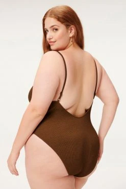 GOOD AMERICAN ALWAYS FITS ONE-PIECE | MOCHA001 One-Pieces