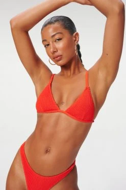 GOOD AMERICAN ALWAYS FITS PERFECT FIT TOP | BRIGHT POPPY 002 Bikini Tops