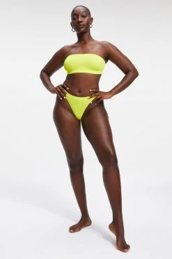 GOOD AMERICAN Bikini Bottoms ALWAYS FITS BETTER CHEEKY | ELECTRIC YELLOW001