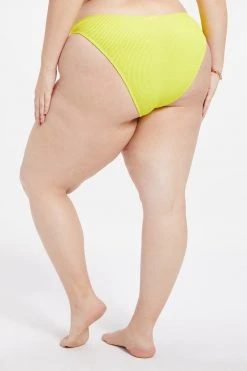 GOOD AMERICAN Bikini Bottoms ALWAYS FITS BETTER CHEEKY | ELECTRIC YELLOW001
