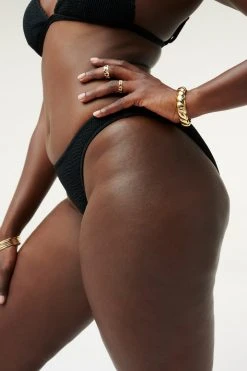 GOOD AMERICAN ALWAYS FITS BETTER CHEEKY | BLACK001 Bikini Bottoms