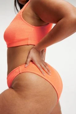 GOOD AMERICAN ALWAYS FITS BETTER CHEEKY | ORANGE CREAM001 Bikini Bottoms