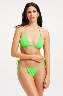 GA-SALE TINY TIES TOP | CHARTREUSE003