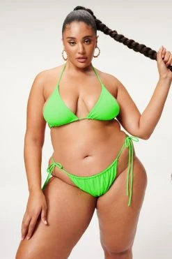 GA-SALE TINY TIES TOP | CHARTREUSE003