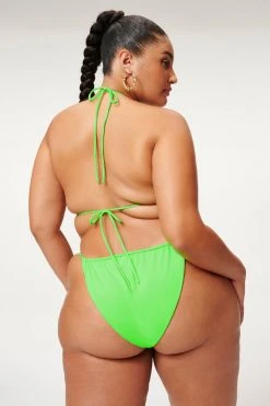 GA-SALE TINY TIES TOP | CHARTREUSE003