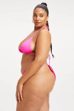 GA-SALE TINY TIES TOP | HOT PINK002