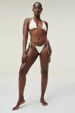 GOOD AMERICAN TINY TIES TOP | IVORY001