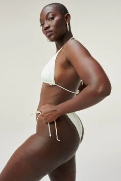 GOOD AMERICAN TINY TIES TOP | IVORY001