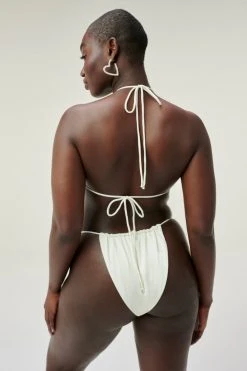 GOOD AMERICAN TINY TIES TOP | IVORY001