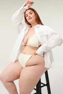 GOOD AMERICAN TINY TIES TOP | IVORY001