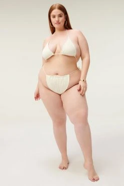 GOOD AMERICAN TINY TIES TOP | IVORY001