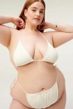 GOOD AMERICAN TINY TIES TOP | IVORY001